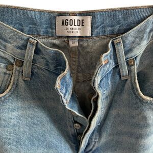 AGOLDE Ripped Blue Jeans
